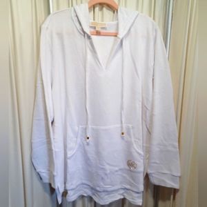 Michael Kors Knit Hoodie White 3X